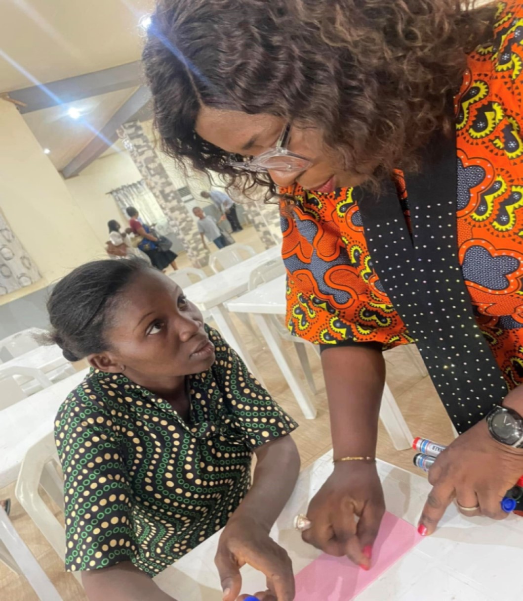 DEW Business School training session — financial literacy and vision boarding